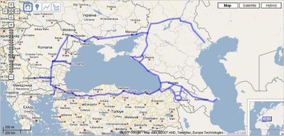 Карта путешествия Керабана, на которое у него ушло три месяца.jpg