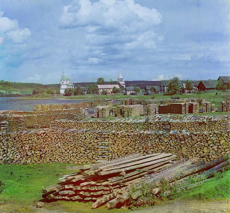 .Вид на Подпорожье.р.Свирь.1909.jpg