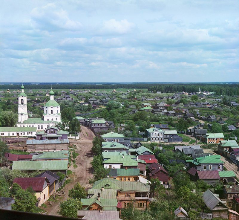 !Ржев Князь Фёдоровская сторона с церковью Покрова Пресвятой Богородицы.1910.jpg