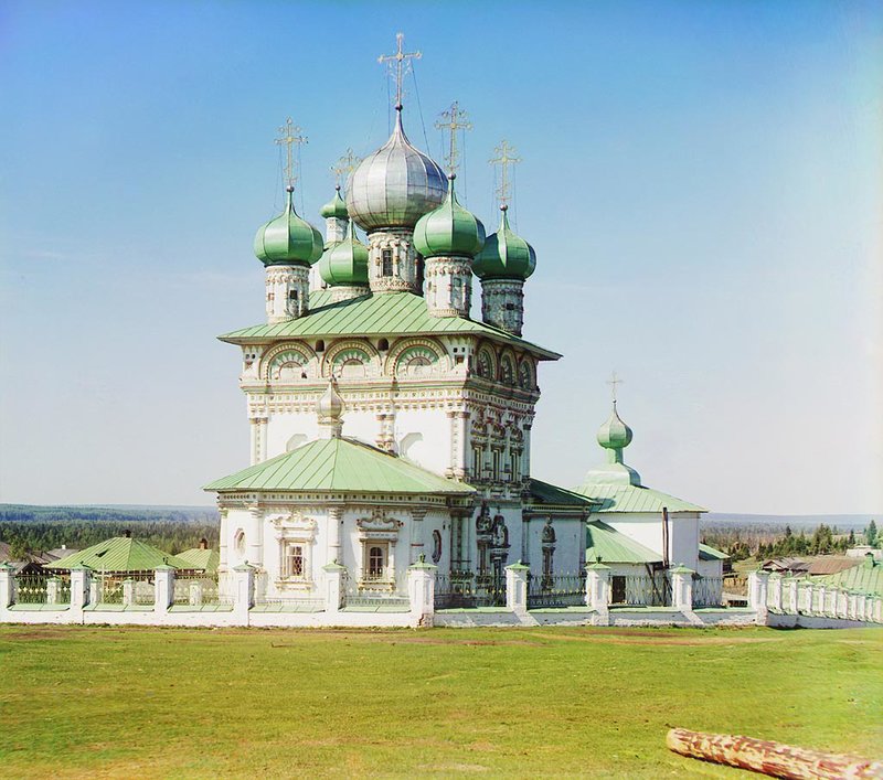 !Старый храм во имя Св.Николая Чудотворца Ныроб 1913.jpg